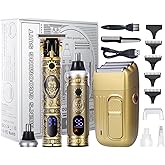 Bestauty 3 in 1 Beard Trimmer Kit, Electric Shavers for Men, Cordless Nose Hair Trimmer Foil Shavers Hair Clippers, Men's Grooming Kit Gifts for Men