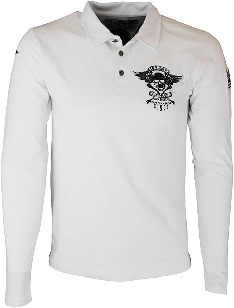 Kingz Men's Polo Shirt White WeiÃ Small - White - Small : Amazon.co.uk: Clothing