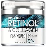 Collagen, Retinol and Hyaluronic Acid Cream - Anti-aging Retinol Cream for Face, Neck 1.7oz 50ml