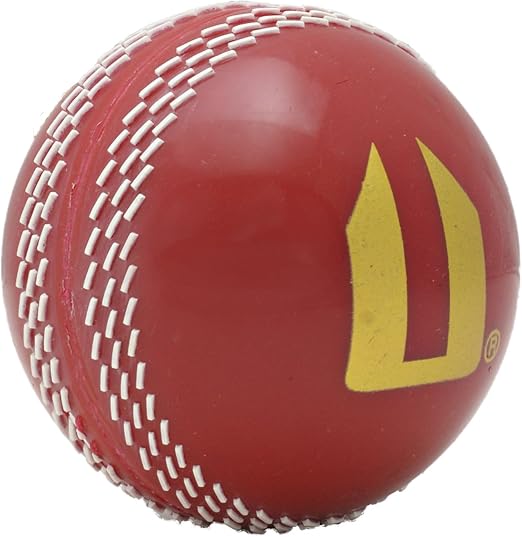 Opttiuuq Magikk Cricket Ball. SemiHard Rubber Outer. Solid Core. Red