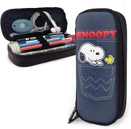 Amazon Snoopy スヌーピー スヌーピーグッズ ペンケース 筆箱 化粧ポーチ おしゃれ 鉛筆ケース キャラクター ペンケース 大容量 多機能 軽量 小学生 中学生 男の子 女の子 アニメ 文房具 ダブルジッパ 通学 プレゼント 入学ギフト 可愛い 誕生日 文房具 オフィス用品