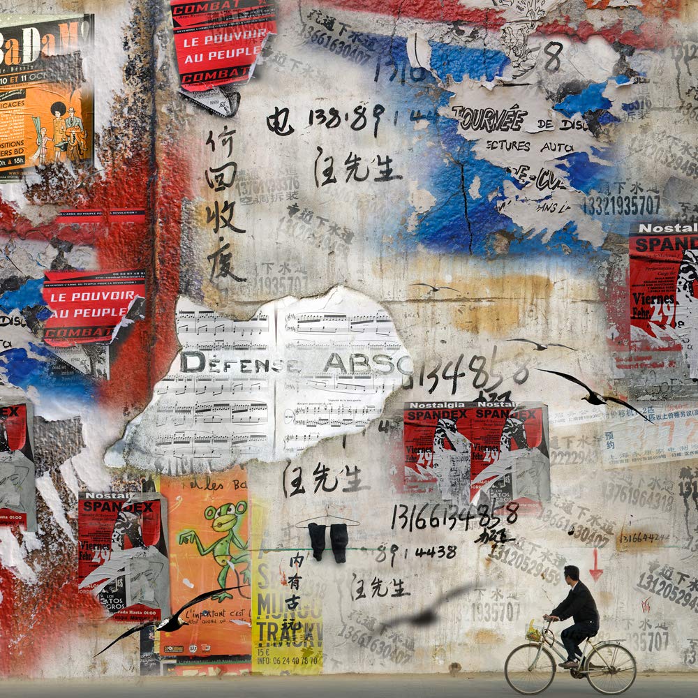 International Graphics - Finished Picture - Maïlo / M-L Vareilles - ''Promenade urbaine''- 30 x 30 cm - Direct printing on acrylic glass