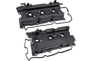 WATERWICH Engine Valve Cover with Gasket Compatible with Nissan Maxima Murano Altima 3.5L Turbo 2002 2003 2004 2005 2006 2007 Replaces 264-985 264-984 (Set of 2)