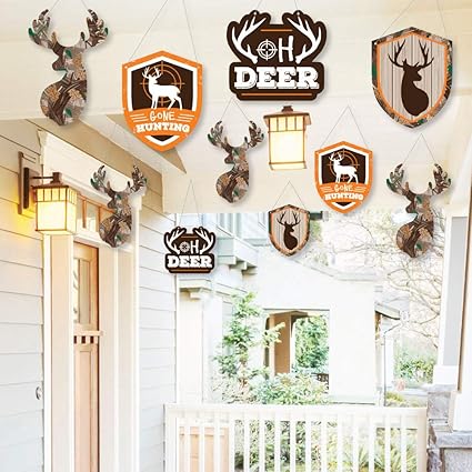 Amazon Com Hanging Gone Hunting Outdoor Deer Hunting Camo Baby