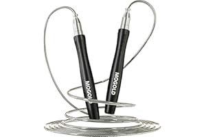 Mogold Speed Ropes Jump Rope For Men/Women- Premium Quality Tangle-Free - Self-Locking Screw-Free Design - Speed Ropes for Boxing/Crosffit/Double-Unders - Skipping Rope for Workout & Home Exercises