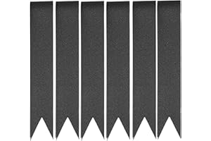 Benmachu 6 Pack Connector Clips, 10.2" Height Cor-Ten Metal Stakes for 6 & 8 inch Tall Steel Landscape Edging,Black