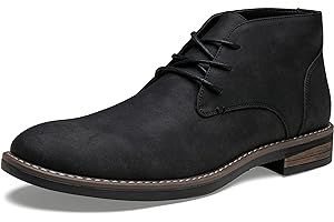 Jousen Men's Chukka Boots Lace Up Desert Ankle Boots Classic Causal Dress Boots for Men