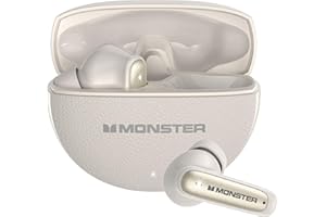 Monster N-Lite 310 True Wireless Earbuds, Bluetooth 6.0 Headphones Deep Bass, Earbuds with ENC Noise Cancelling Mic for Clear