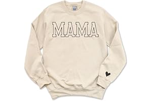 Regamor Embroidered Mama Mom Sweatshirt - Perfect for Christmas 2023