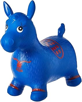 CHEM-AB ENTEREPIRSE Horse Bouncing Riding on Toys Heavy Inflatable Jumping and Horse Bouncing Horse Hopper Animal Toy for Kids - Multi Color Blue
