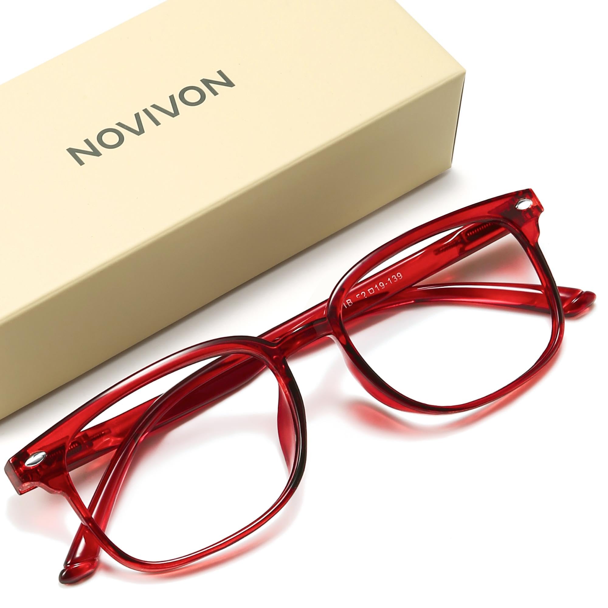 Photo 1 of NOVIVON reading glasses Red 2.25
