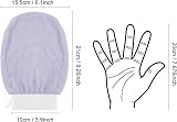 DONQL 4Pcs Exfoliating Gloves Body Scrub Mitts for Men & Women view 2