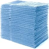 SIMPLI-MAGIC Cotton Hand Towels 16"x27" (12 Pack) – Soft Towels for Bathroom, Kitchen, Salon & Gym (Blue)
