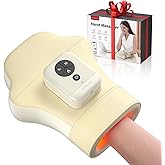 Comfytemp Hand Massager with Heat and Compression, Cordless Fingers, Palm and Wrist Massage Machine for Carpal Tunnel, Arthritis, Circulation and Pain Relief, Birthday Gift for Men Women Seniors