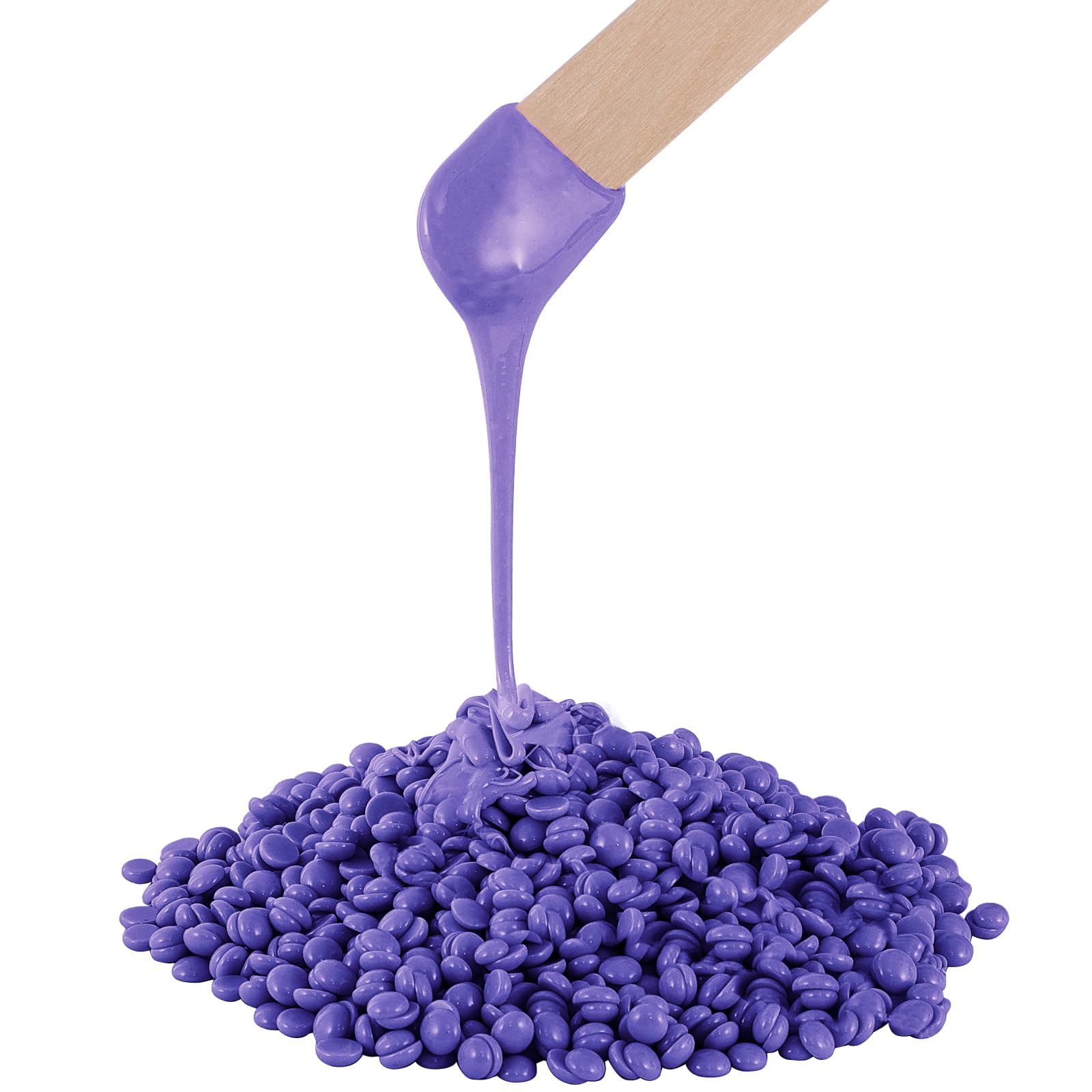 1.5 lb Bulk Sensitive Skin Wax Beads for Hair Removal, Waxing Beads for Coarse and Fine Hair, Gentle Formula for Body Brazilian Waxing, Bikini Face Leg Underarm Back Chest, Includes 10 Sticks, Black