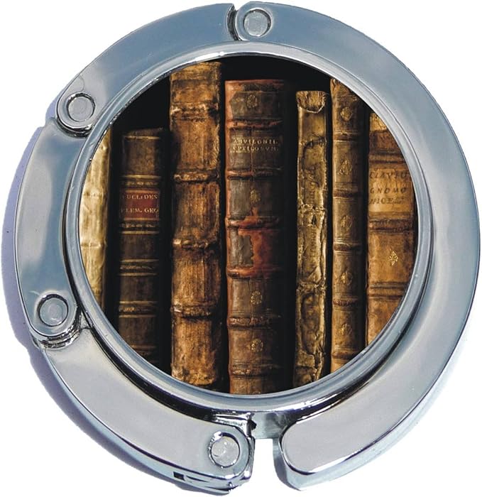 Old Books Foldable Purse Hanger and Pouch at Amazon Women’s Clothing store