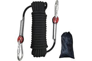Outdoor Climbing Rope, Diameter 10mm Outdoor Static Rock Climbing Rope, Safety Rope for Escape, Fire Rescue, Ice Climbing, Pa