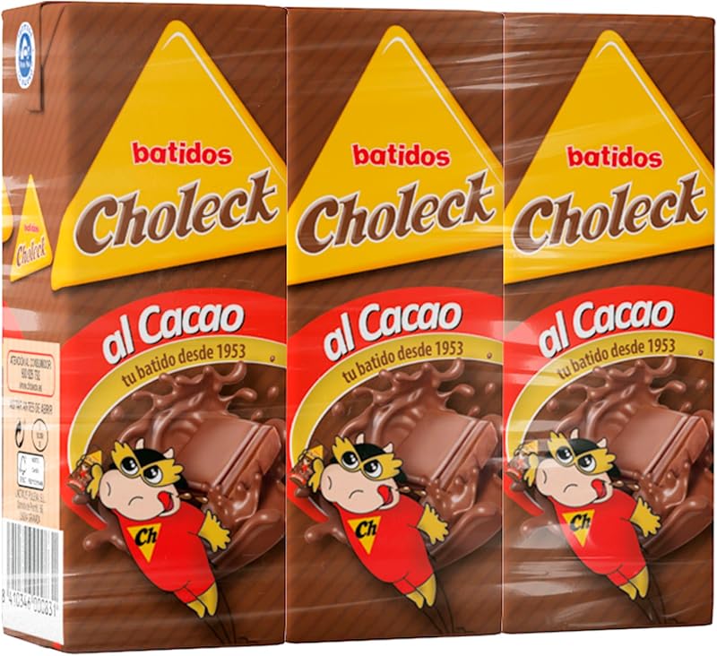 Batido de Cacao Slim Infantil, Cremoso, Pack 3x200ml con Pajita