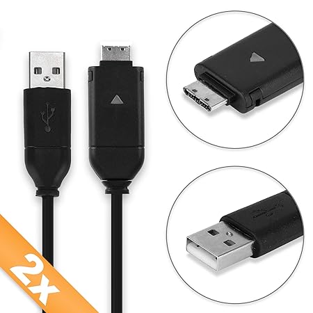 subtel® USB Kabel kompatibel mit Samsung EX1 PL100 PL150 PL120 PL20 PL210 SH100 ST30 ST65 ST70 i8 ES55 ES65 WB500 WB600 WB650