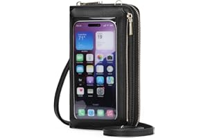 GOIACII Phone Purse Crossbody Bags for Women Small Travel Wallet Touch Screen RFID Blocking