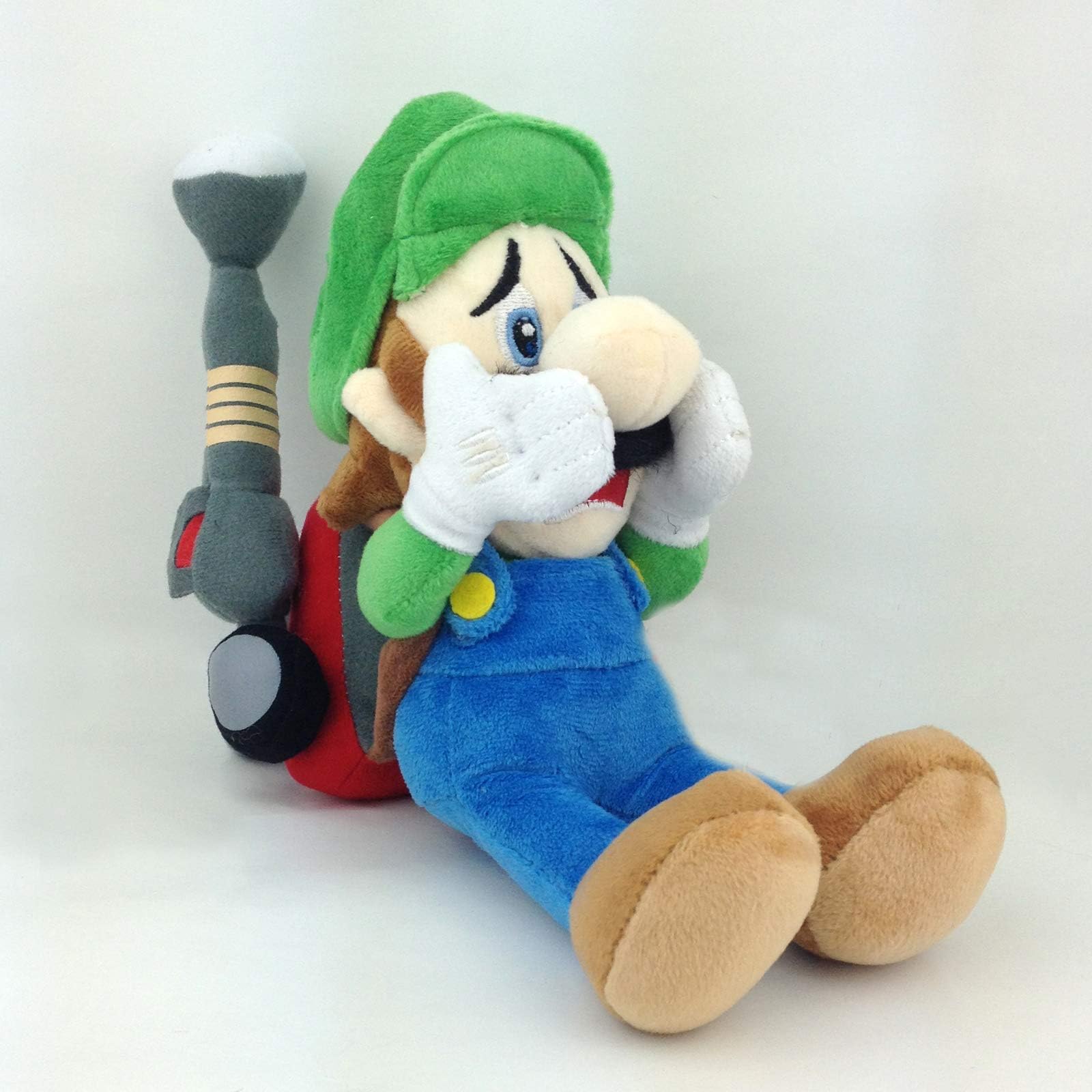Yijinbo Luigi's Mansion 2 Luigi Super Mario Bros Dark Moon Plush Toy Stuffed Aniaml Figure 7 Inches