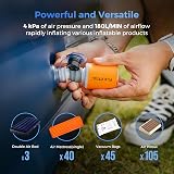 FLEXTAILGEAR Portable Air Pump 4kPa 180L/min 1600mAh view 3