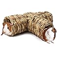 BWOGUE Hamster Grass Tunnel Toy Nature's Hideaway Guinea Pig Tunnels and Tubes Toys for Rats,Syrian Hamster,Ferrets,Guinea Pi
