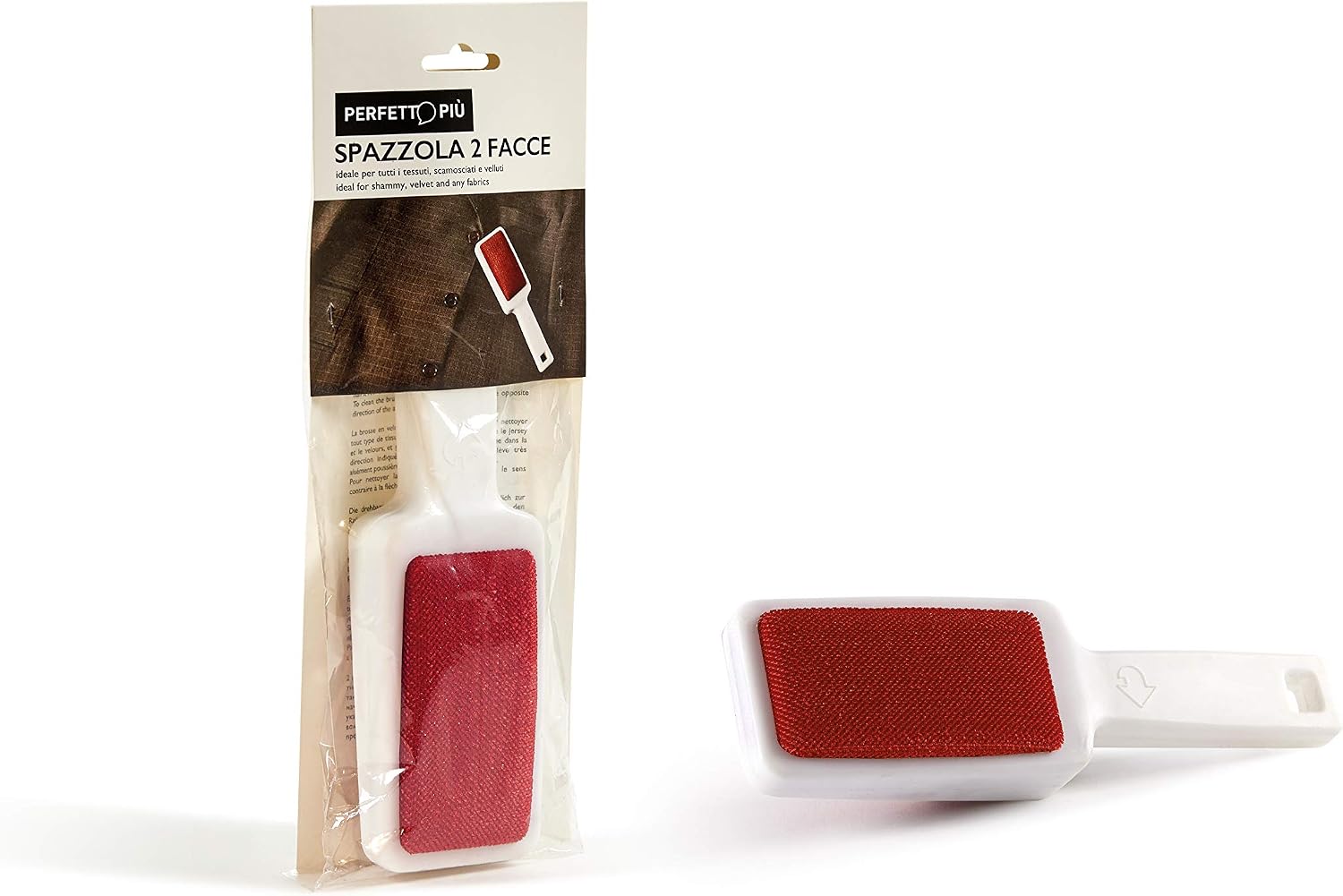 Perfetto Velvet Brush 2 Faces, Ghiaccio, One Size 0124 - Image 3