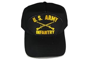 HNP U.S. ARMY INFANTRY Hat with The CROSSED RIFLES INSIGNIA cap - BLACK - Veteran Owned Business