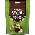 Chocolate Covered Pistachios Dragee, Milk Chocolate Covered Freeze Dried Pistachios Dragee, 2.47 oz Chocolate Covered Fruit, Chocolate Dipped Pistachios Dragee (Mini, Pistachio)