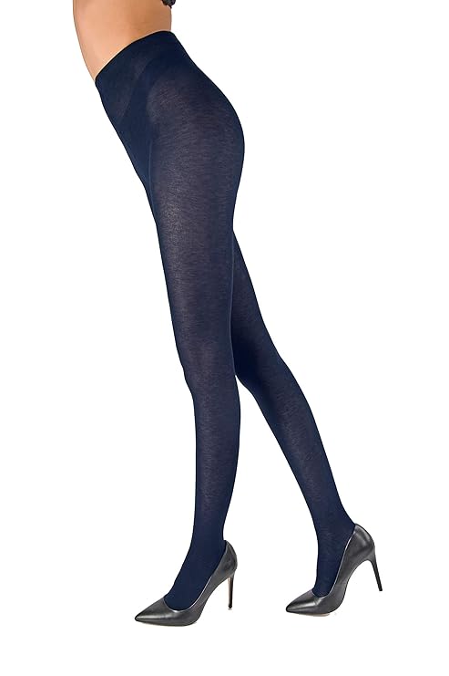 Baumwoll-Strumpfhose CAPRESE 90 den, Komfortabel, Warm, Weich, Beständig, Deck, für die Wintersaison, Xl