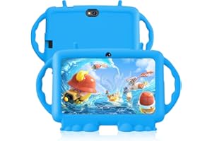 Relndoo Kids Tablet, 7 inch Android 11 Tablet for Kids, 3GB RAM 32GB ROM, Toddler Tablet with Bluetooth, WiFi, Parental Control, Dual Camera, GMS, Shockproof Case, Kids App Pre-Installed
