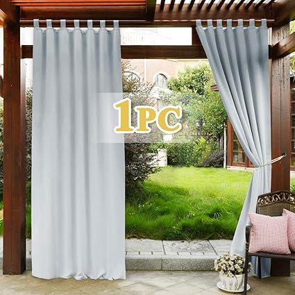 Pony Dance Outdoor Pergola Curtain Blackout Gazebo Curtain Panel
