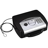 SentrySafe SENTRY P008E Compact Electronic Safe, Black, 1.9 x 9.8 x 7.1 inches
