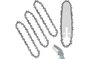 5Pcs 4inch Mini Chainsaw Chain with Replacement Saw Chain Bar 4Inch Replacement Chains for Cordless Electric Mini Chainsaw Me