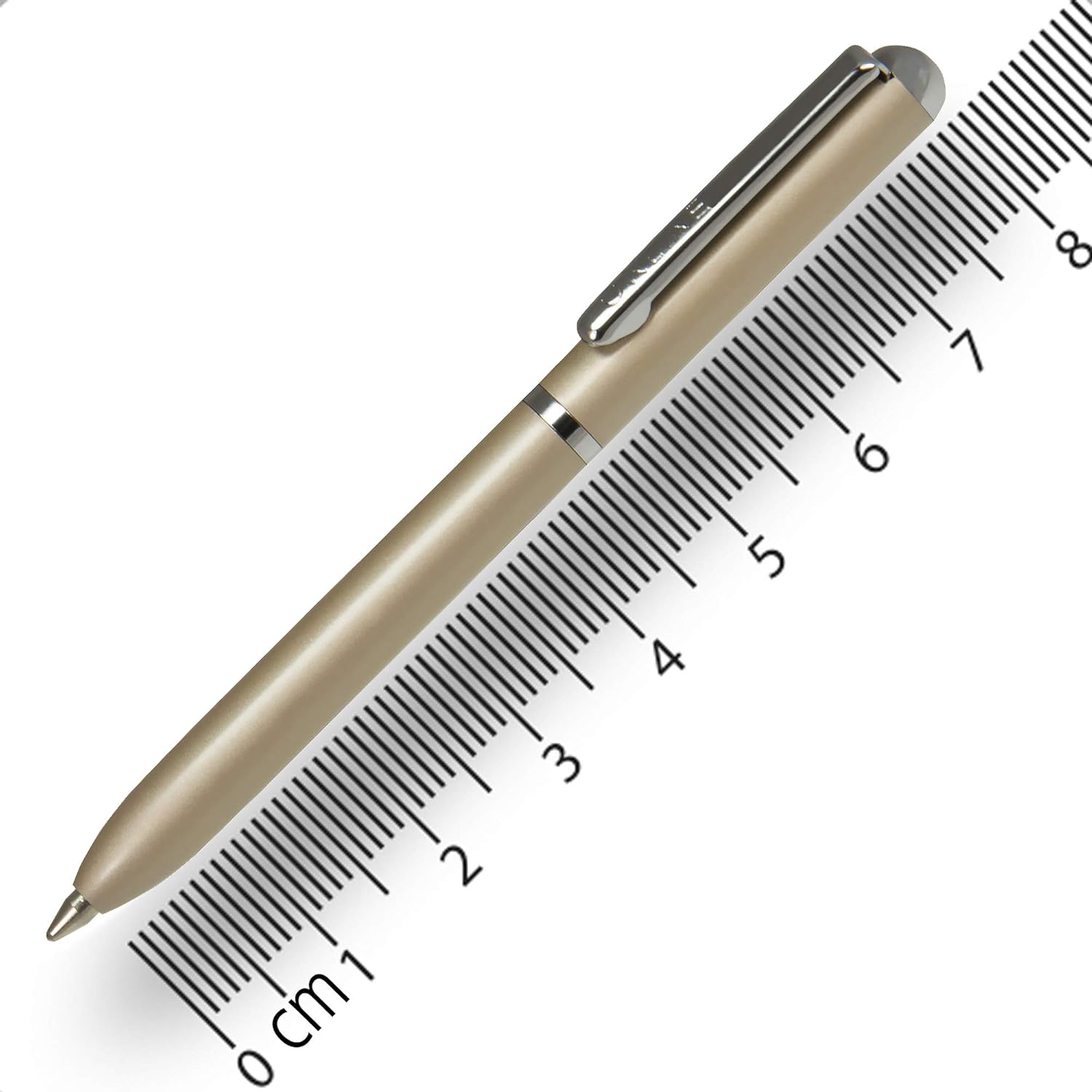 ONLINE Mini Twist Ballpoint Pen Champagne with Metal Clip │ Standard