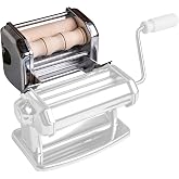 Imperia Mille Gnocchi Pasta Cutter Attachment- Heavy Duty Steel Construction- Machine Accessory cuts Fresh Homemade Gnocchi, Cavatelli &amp; More- Made in Italy, Easy to Use Wooden Roller- Italian Gift