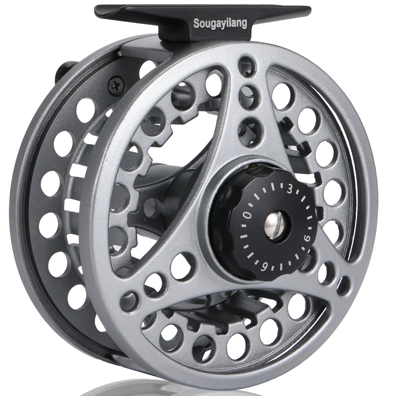 Sougayilang Large Arbor Fly Fishing Reel With Diecast Aluminum Body - 5/6, 7/8 Weights, Essential for Beginners - QS5/6