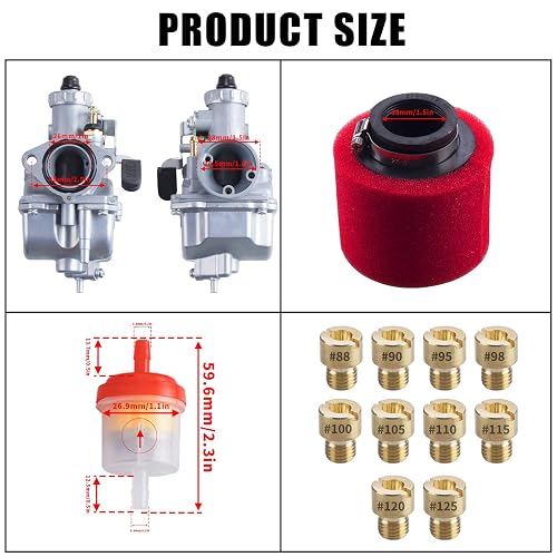Air Filter For VM22 Carburetors - Fits Predator 212cc, GX200, 196cc Clone Engines