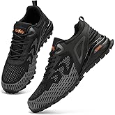 Kricely Men's Trail Running Shoes Non Slip Hiking Shoes Tennis Shoes Fashion Sneakers Workout Footwear