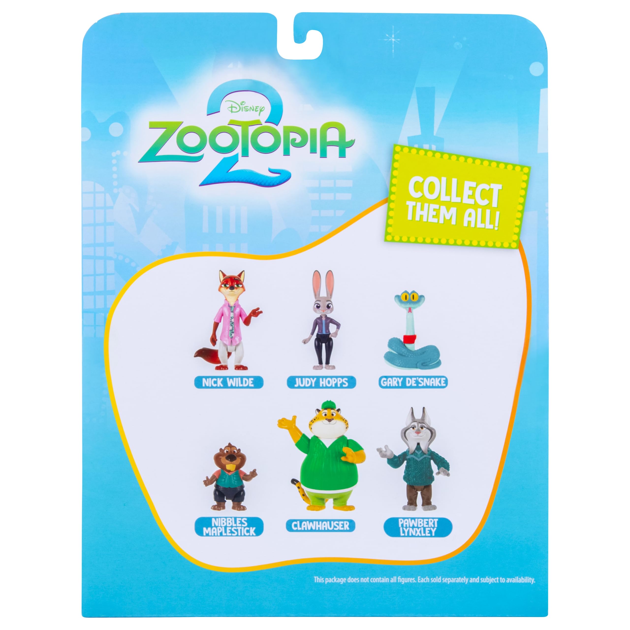 Disney’s Zootopia 2 Adventure 5-Pack - Articulated 3” Figures with 2 Undercover Characters - Collector’s Series - Suitable for Ages 4+
