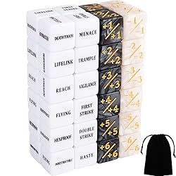 48 Pieces Abilities Keywords Counter Dice Plus One