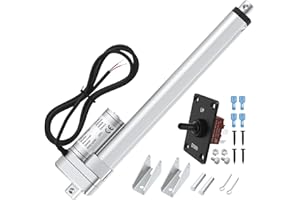 RVMARINEPAT 12V Linear Actuator, 12 Inch Stroke Heavy Duty Electric Actuator 3000N/660lbs with Manual Switch Controller IP54 Waterproof Electric Actuator for Home, Outdoor, RV Automation