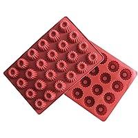 2 x Pack Fancy Bundt Cake Donuts Silicone Baking Pan flexible Mold Ice Tray Cookie (Ships From USA)