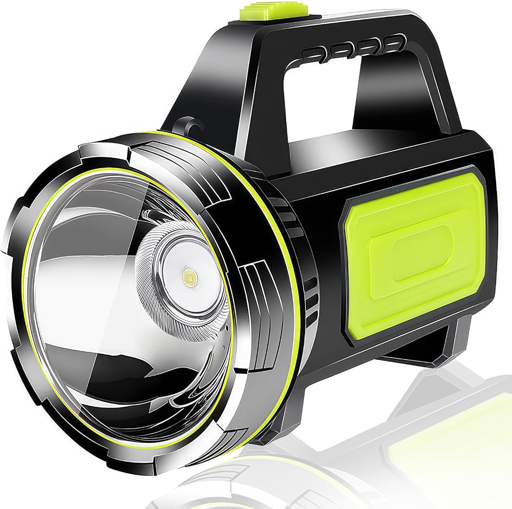 Porcyco LED Torch 1000LM Rechargeable USB 1200mAh IPX5 Waterproof 2 Modes