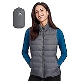 Pioneer Camp Puffer Vest Women Lightweight Packable Sleeveless Bubble Quilted Zip Up Padded Warm Winter Outerwear Puffy Vests
