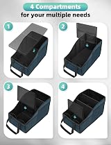 YOHOOLYO Car Seat Organiser Backseat Storage 4 Cups 7 Pockets Blue view 6
