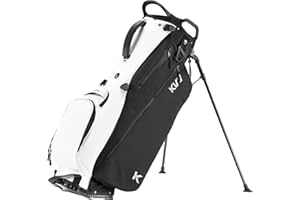 KVV Lightweight Golf Stand Bag with 7 Way Full-Length Dividers, 5 Zippered Pockets, Automatically Adjustable Dual Straps，Eleg