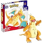 MEGA Pokémon Building Toys Set Dragonite with 387 Pieces, Articulated and Poseable with Motion, 7 Inches Tall, for Kids