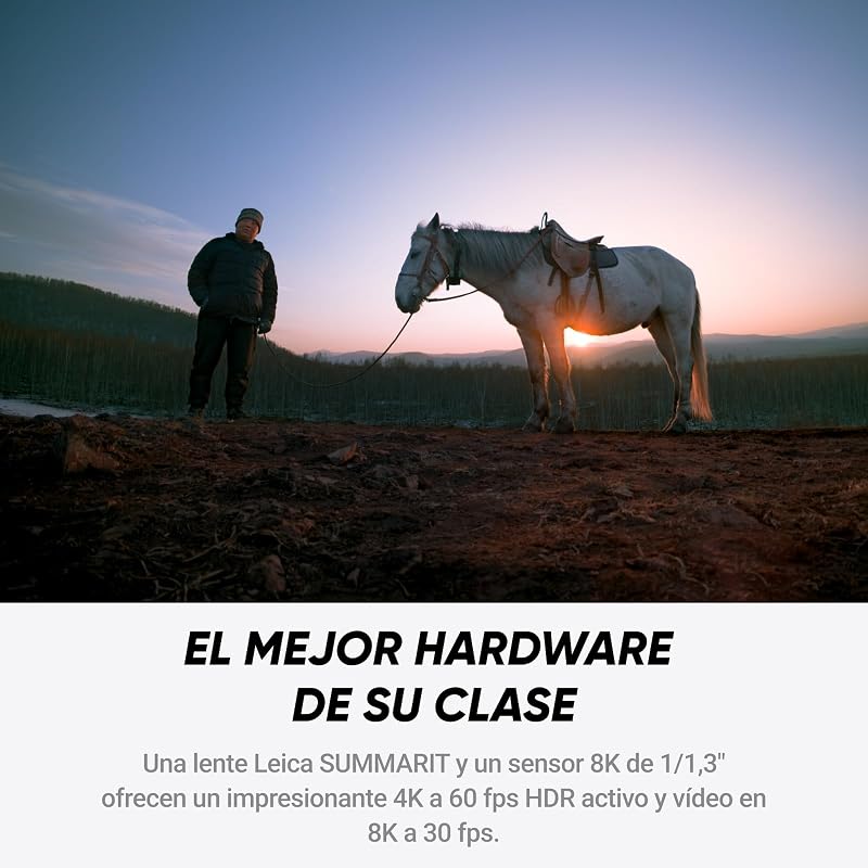 Ace Pro 2 Branco - Câmara de ação 8K, objetivas Leica